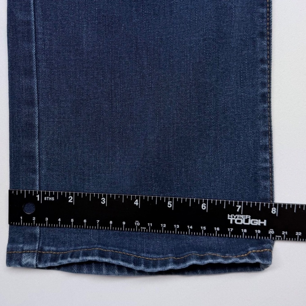 Old Navy Mid-Rise Kicker Boot-Cut Jeans Womens 16 Long Dark Wash Blue Denim - Picture 8 of 9